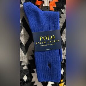 Polo Ralph Lauren Electric Blue Crew Socks